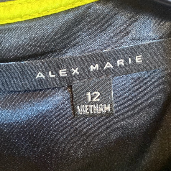 Like new. Alex Marie overlay flowing cocktail dress - Picture 7 of 9